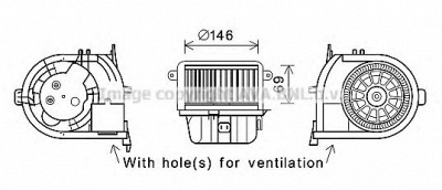 AVA QUALITY COOLING rt8589 -  Электродвигатель, вентиляция салона